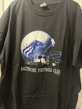 Baltimore Stallions Vintage CFL  90s Football Shirt Size XXL skyline big logo