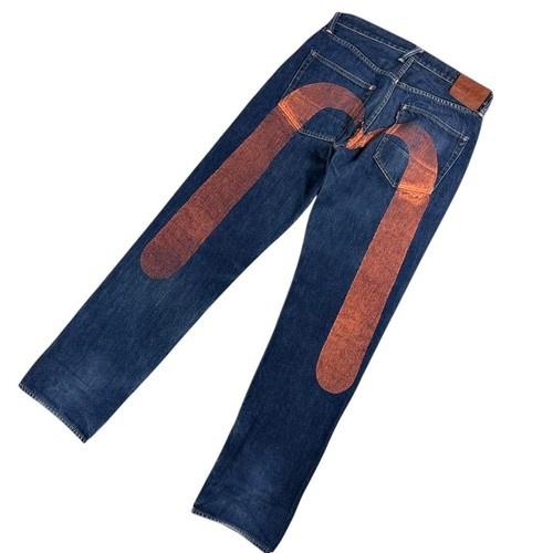 Vintage 1990'S Levi's 550 tapered denim pants with orange tabs, size W32, men's cotton blue type Vintage Second Hand