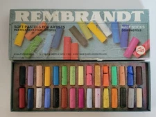 Vintage REMBRANDT SOFT PASTELS Artists Talens 30 PCs. Made In Holland