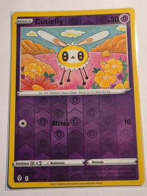 Cutiefly (EVS 078) SPANISCH REVERSE POKEMON EVOLVING SKIES COMMON 2021 NM G393
