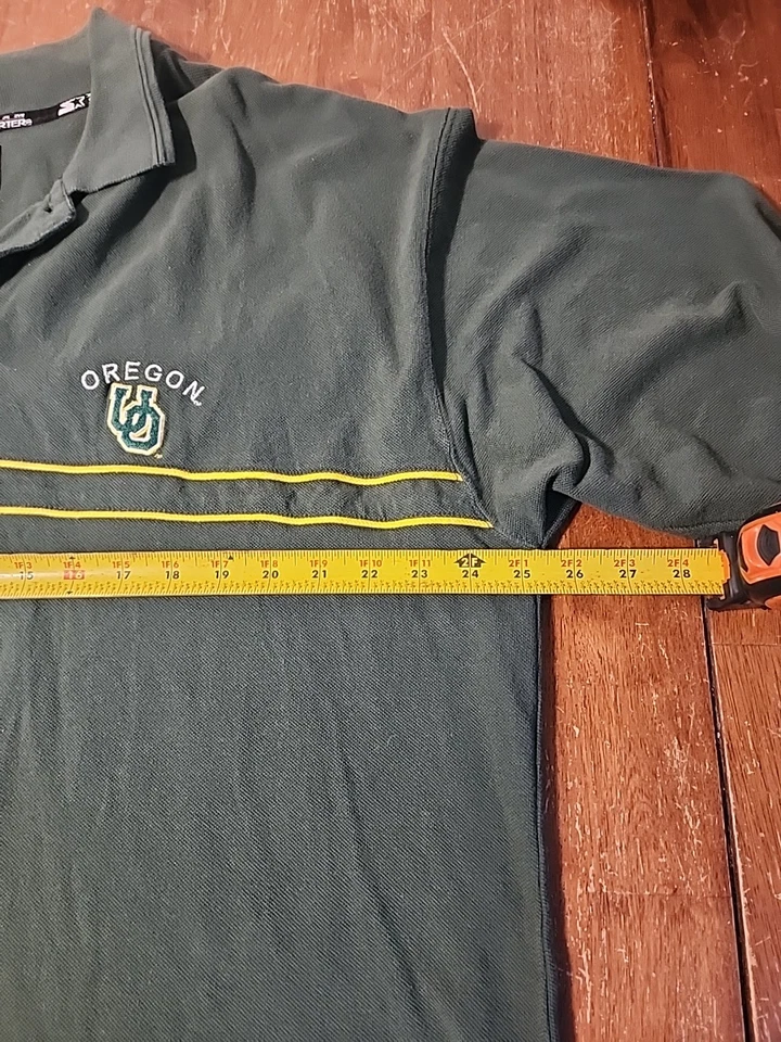 Oregon Ducks Team Starter Polo Shirt Green Large XL - Image 3 of 4