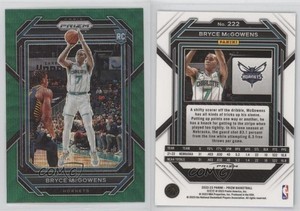 2022-23 Panini Prizm Green Wave Prizm Bryce McGowens #222 Rookie RC