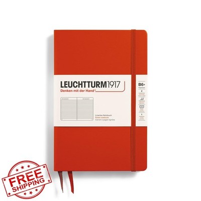 LEUCHTTURM1917 Notebook B6+ Fox Red Ruled