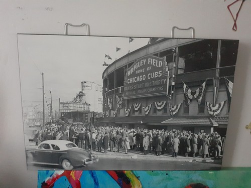 Wrigley Field Vintage Photography 30x 20 × 1"1/4 World Series MLB Chicago Cubs - Bild 10 von 12