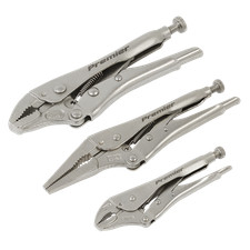 Sealey AK6876 Premier Locking Pliers Set 3pc