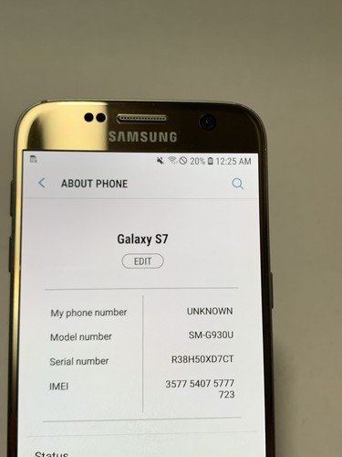 Original Samsung Galaxy S7 SM-G930U 32GB Unlocked Android Smartphone GOOD Gold - Picture 2 of 6