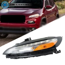 For 2014-2018 Jeep Cherokee Headlight Halogen with DRL/Ballast Left Side Healamp