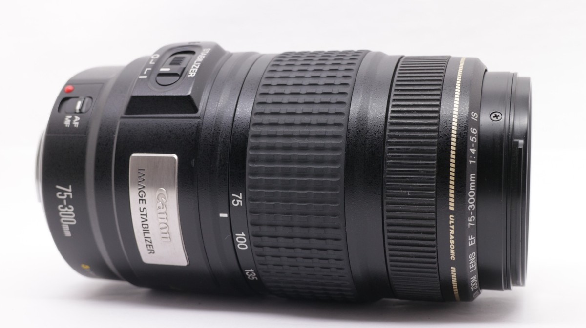N, Mint] Canon EF 75-300mm F/4-5.6 IS USM Telephoto Zoom Lens From