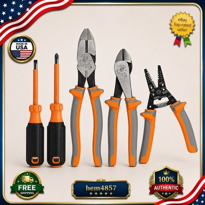 Klein Tools 9415R 1000V Insulated Tool Set 5 Piece Electrician Pliers Screwdrive