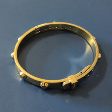 Michael Kors Gold Metal Bangle Bracelet Buckl...