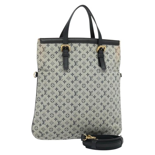 LOUIS VUITTON Monogram Mini Fran?oise Tote Bag 2way Blue M92208 LV Auth KD446