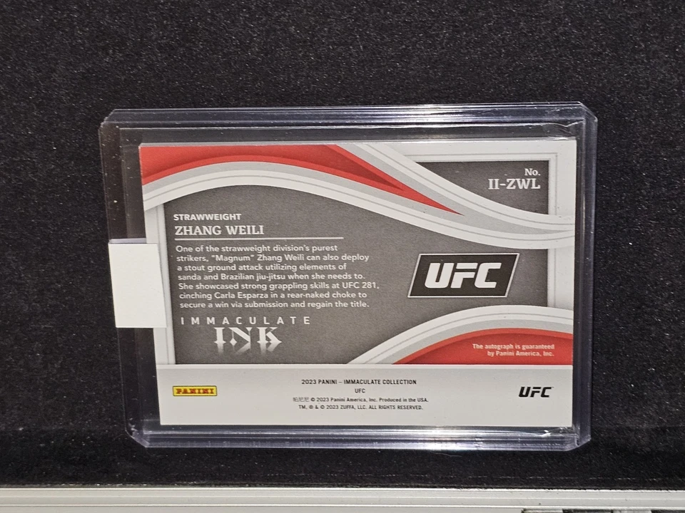 2023 Panini Immaculate Collection UFC - Immaculate Ink Zhang Weili #II-ZWL... - Image 4 of 4