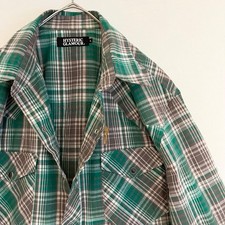 Hysteric Glamour Men Super Close Green Western Check Shirt Limited Edition Colle