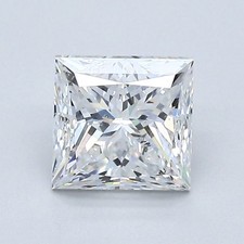 1.20 Carat Cert. GIA Princess Natural Mined Diamond Loose F color SI1 clarity 3525.00 per carat
