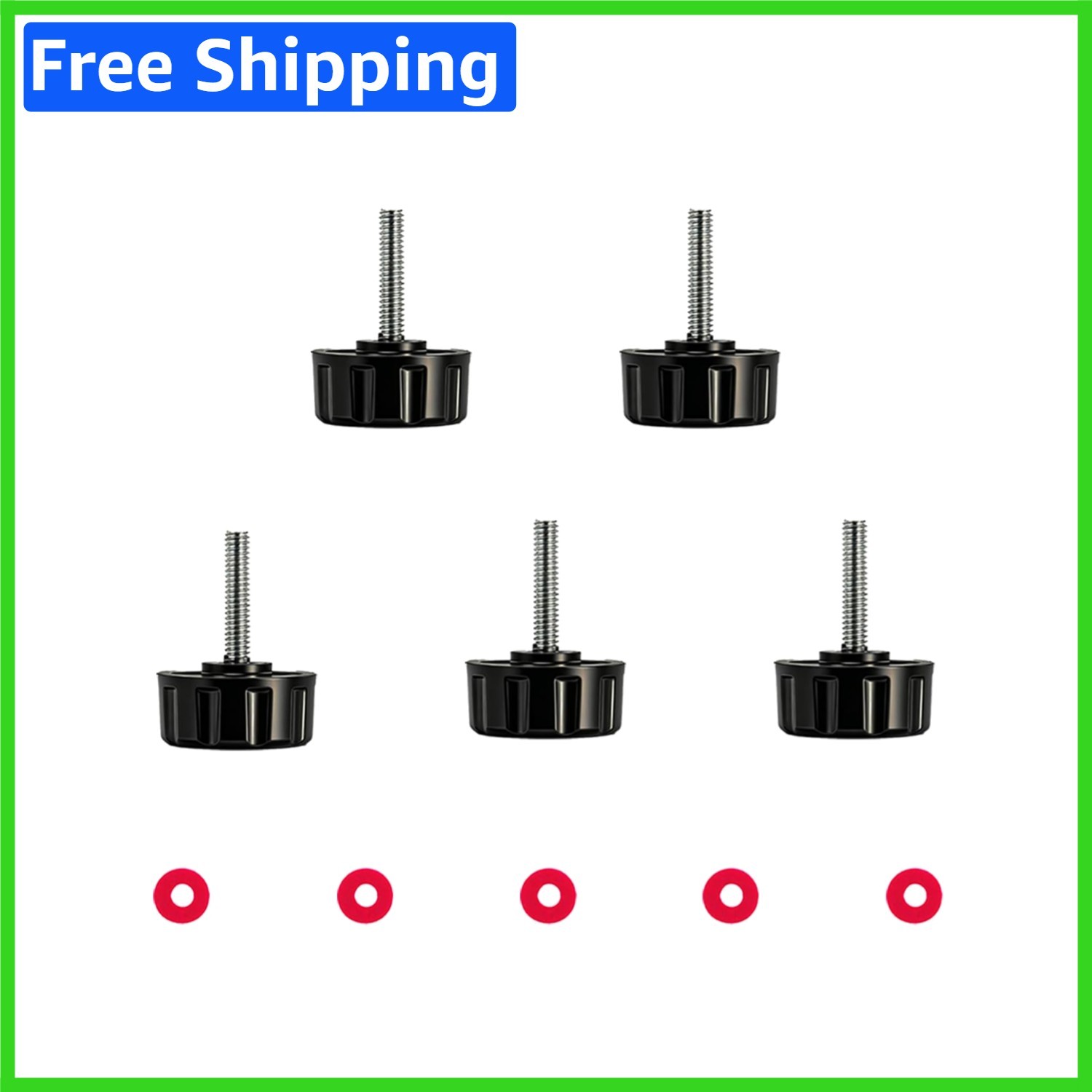 Versatile Fishing Reel Handle Replacement Caps - 5 Pack, Met