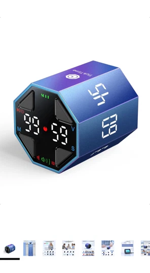 Pomodoro Timer Cube-Great for all of your timing needs: Games, Cooking, homework