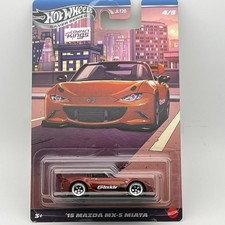 Hot Wheels '15 Mazda MX-5 Miata Compact Kings Silver Series 1:64 Diecast 2025