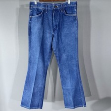 VINTAGE 80s Wrangler 945DEN Jeans Boot Cut 33x30 Blue Denim USA MADE