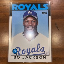 1986 Topps Traded Bo Jackson #50T Kansas City Royals - Excellent