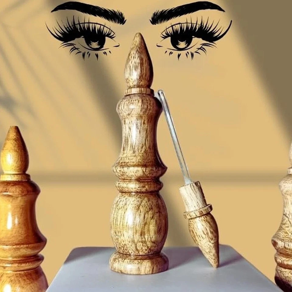 Authentic KOHL Eyeliner Kajal – Natural Egyptian Black Powder Eye Makeup NEW in - Image 3 of 4