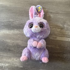 Ty BOOS  (PURPLE BUNNY RABBIT)  PETUNIA 12" MEDIUM Buddy   (NEW WITH TAGS)