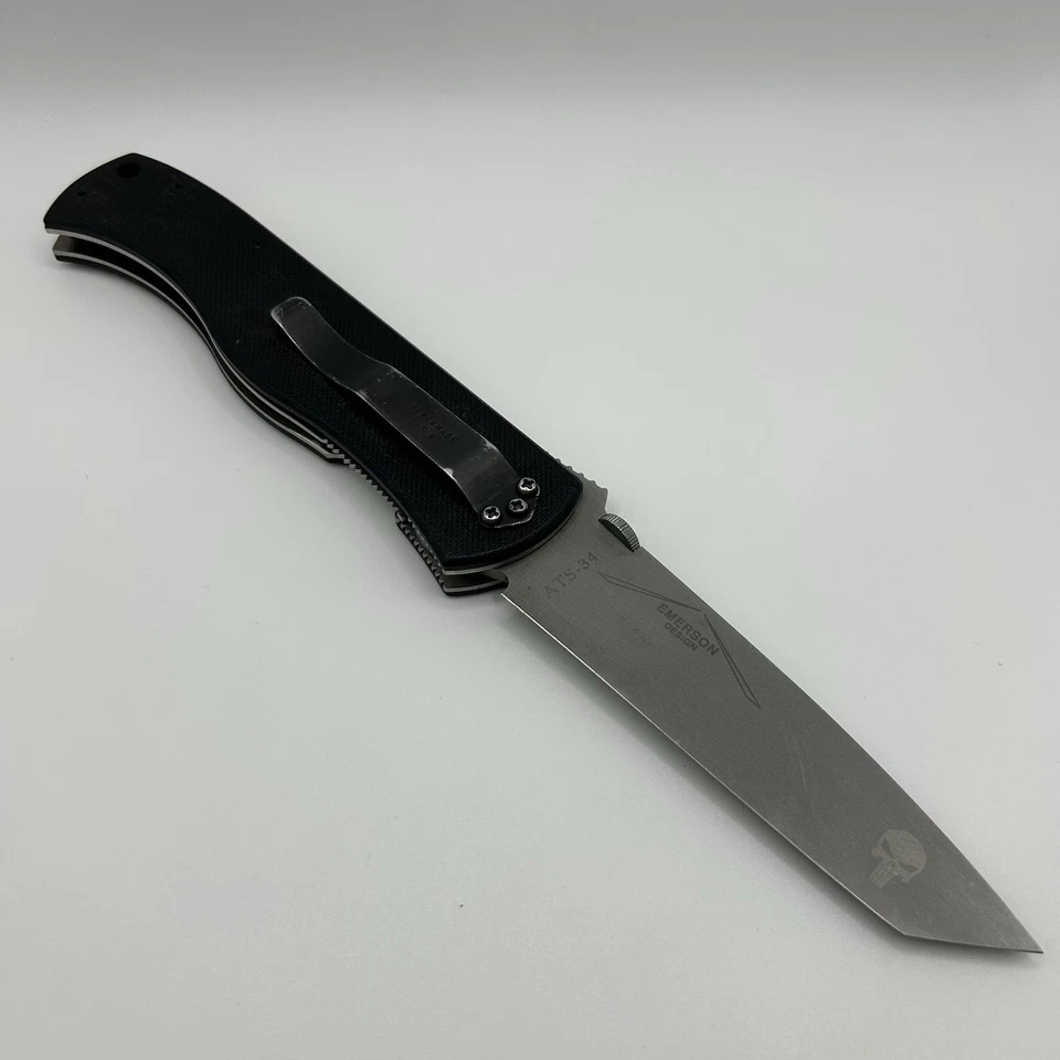 Marvel Punisher Benchmade CQC7 Specwar 970P EE. UU. - ¡Tanto blade tiene rebabas de fábrica! Foto 3 de 4