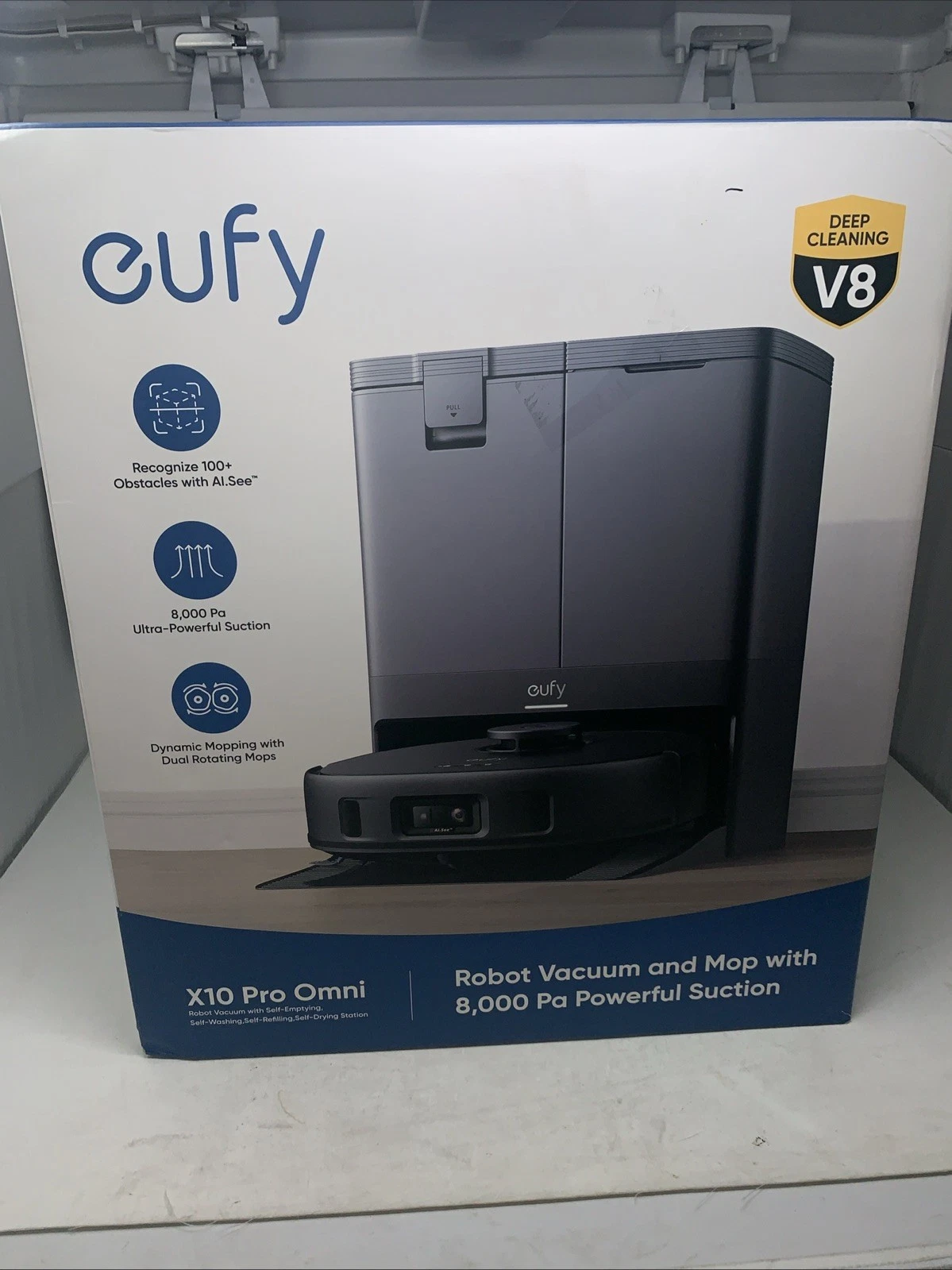 eufy X10 Pro Omni Robot Vacuum Cleaner & Dual Mops 8000Pa
Opens in a new window or tab