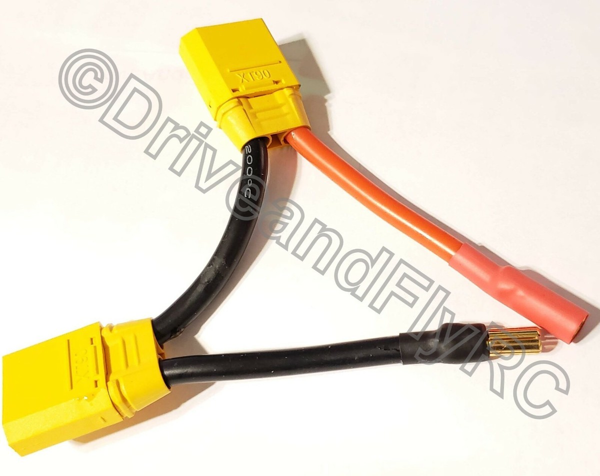 XT90 Series connector 10 AWG Gauge wire XT-90 Series LiPo 5.5
