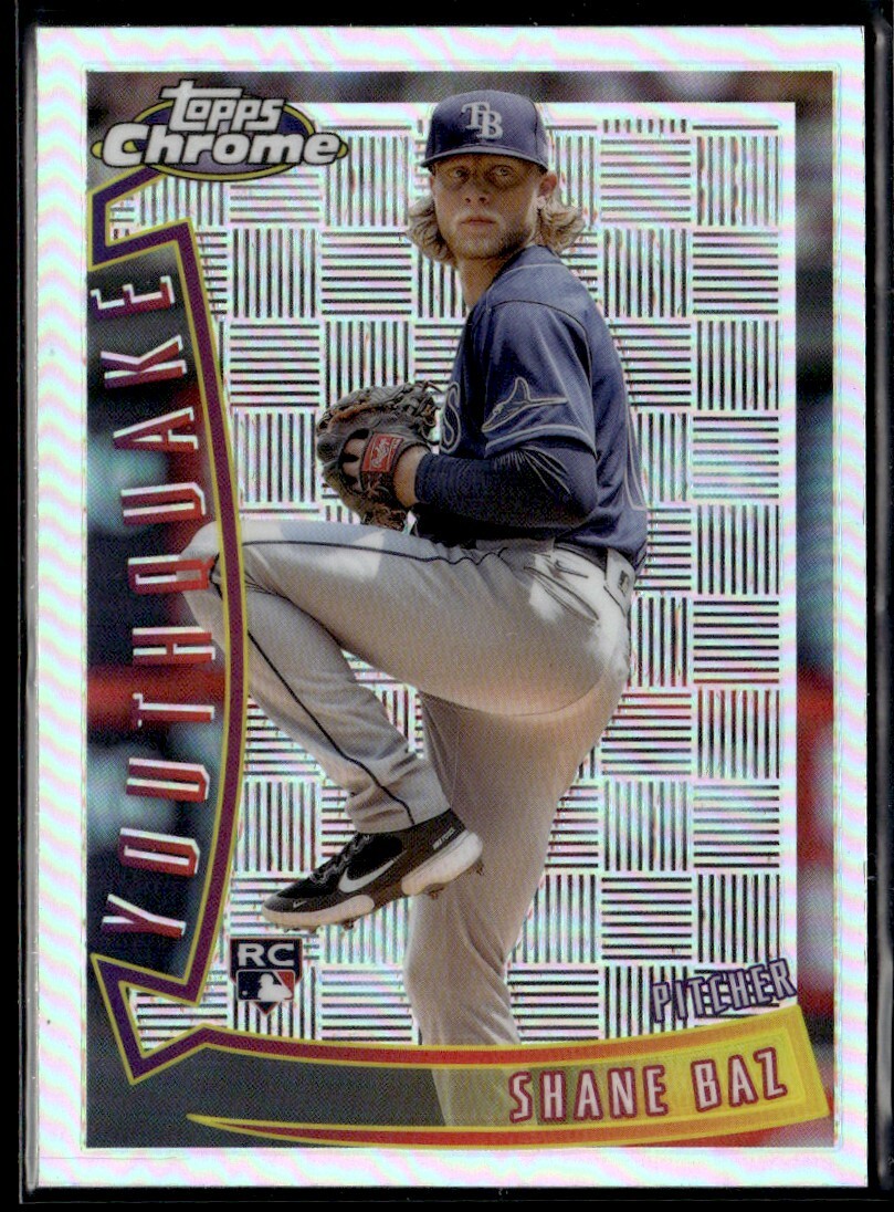 2022 Topps Chrome Sonic Youthquake Shane Baz Rookie D Tampa Bay