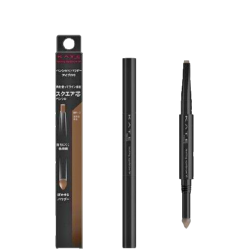 Kanebo KATE Lasting Design Eyebrow W Square BR-3 Natural Brown 0.5g from Japan - Picture 1 of 5