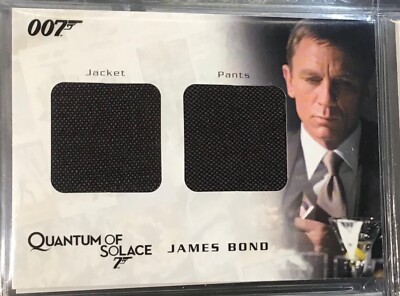 JAMES BOND 007 QUANTUM OF SOLACE WORN JACKET PANTS #349/775 DANIEL
