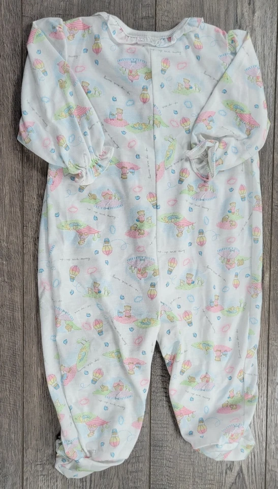 Miniwear Baby Girl Clothes 3-6 Month Up Up And Way Light Footed Sleep N Play - Image 3 of 3