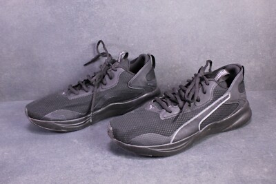 Puma Sneaker Softride Rift Herren Sportschuhe Gr. 44 schwarz black Mesh SB2415