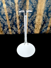 Doll Stand Kaiser White Metal Adjustable 15'' To 23 1/2''