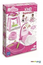 Nursery 3in1 culla seggiolone vasca bambola 7600002888 Smoby -nuovo-Italia