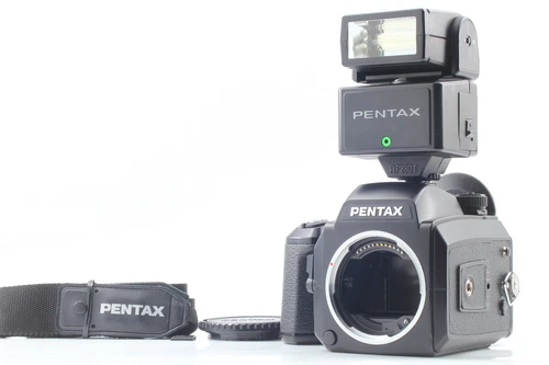 Pentax 645N Medium Format Film Camera Body 120 Film Back Holder JAPAN [N MINT]
