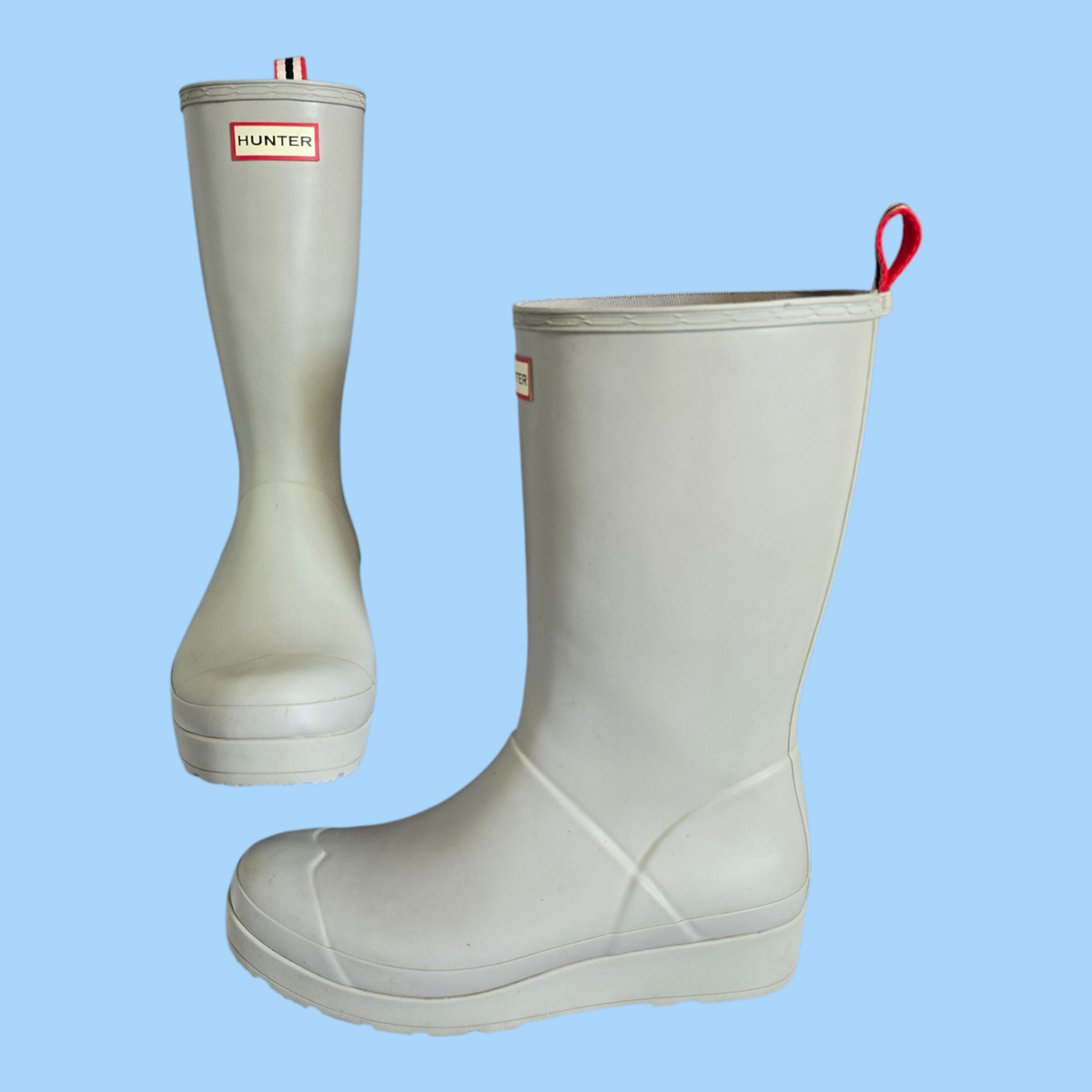 Hunter Original Play Boot Tall Rain Boots In Zinc / Light Gray