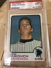 1973 TOPPS #451 JOHN VUKOVICH PSA 9 Mint (only three graded higher)! 