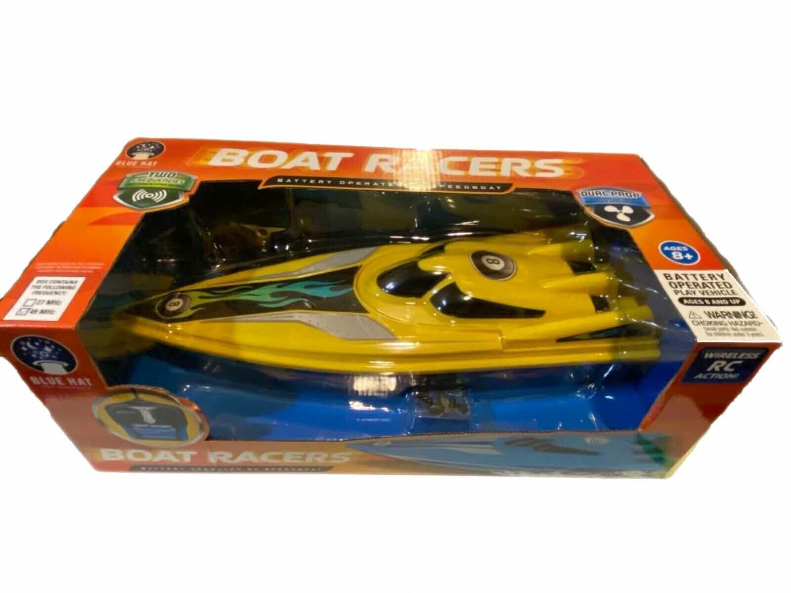 Boat Racers Battery Operated Remote Control Speedboat 49 MHz Battery Operated 