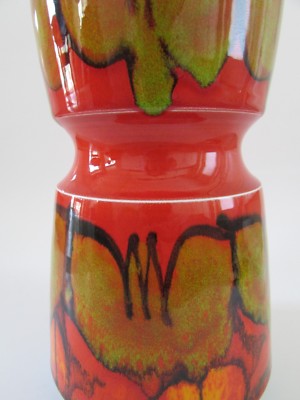 VTG Mid Century1960s POOLE Pottery England Orange Delphis Series