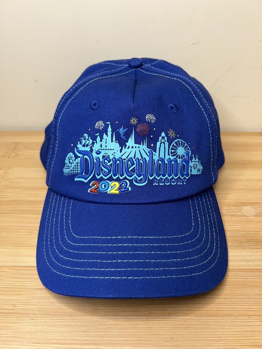 Disneyland Resort Disney Parks 2022 Blue Adjustable Hat Cap