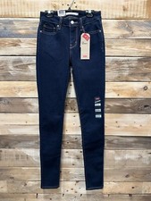 Levi's Women's 711 Skinny Mid-Rise Jeans - W24 x L32, Blue, SH S160T 