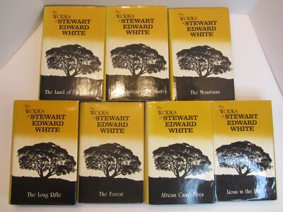 The Works of STEWART EDWARD WHITE lot of 7 Limited Editions... LIONS IN THE PATH