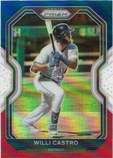 Willi Castro - 2021 Panini Prizm  Red/White/Blue Prizm  #234 Detroit Tigers