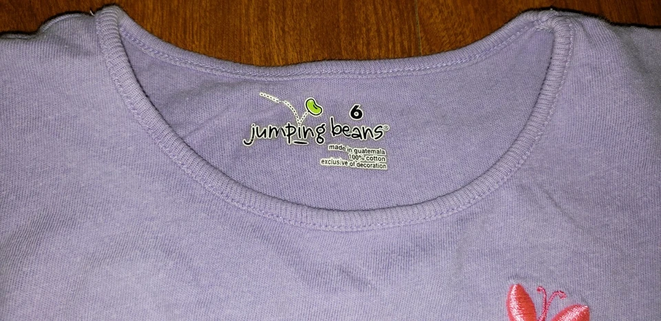 Camisa sin mangas Jumping Beans para niñas mariposa aleteo talla 6 Foto 2 de 4