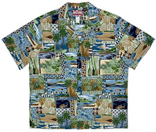 Vintage RJC Men  s Tropical Hawaiian Island Life Button Up Shirt size 2XL RJC2