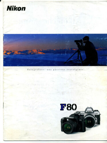 BROCHURE NIKON F80 fotocamera a pellicola - Afbeelding 1 van 1