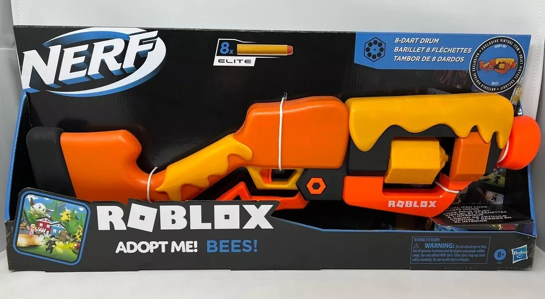 Nerf Roblox Adopt Me!: BEES! Lever Action Blaster, Kids Toy for Boys and  Girls Includes 8 Darts