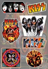 Kiss Sticker Pack | American Hard Shock Rock Heavy Glam Metal Music Band Logo