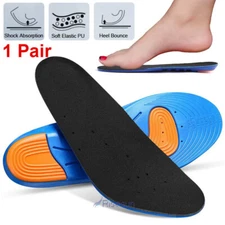 Insoles For Men Work Boot,Shoe Inserts,Athletic Insoles Gel Pad,Shock Absorption